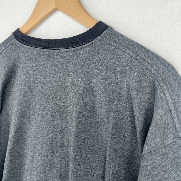 LED ZEPPELIN Mens L BAYSIDE Robert Plant Jimmy Page Stairway Ringer Cotton Gray - Picture 9 of 12